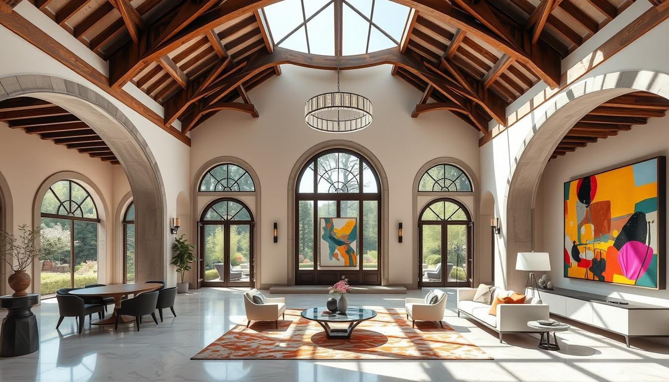 Blending Traditional Architecture with Modern Décor