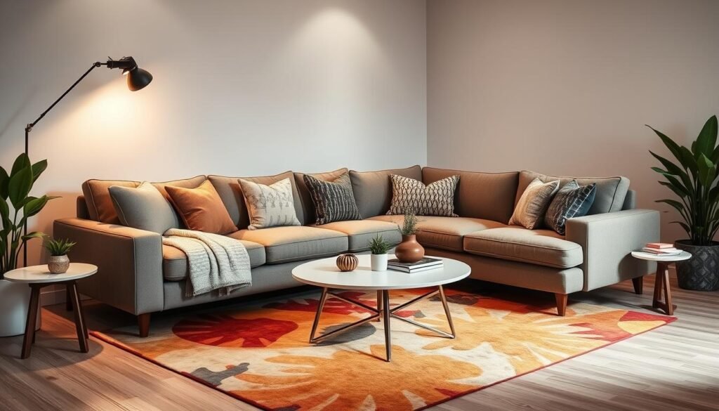 Corner Sectional Sofa Arrangement