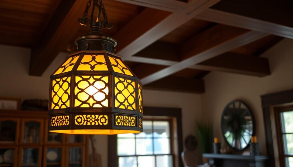 Craftsman Style Copper Pendant Light