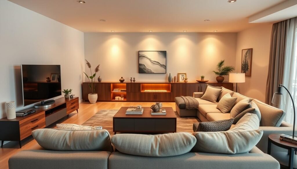 Entertainment Center and Sectional Sofa Layout