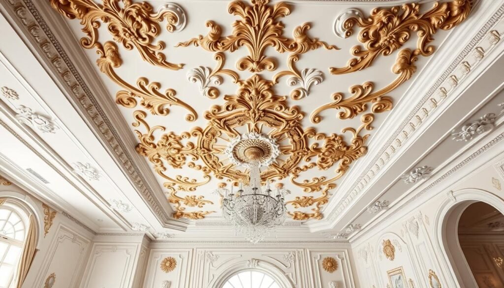 European-inspired ceiling design