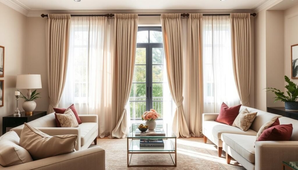 Floor-Length Curtain Styling