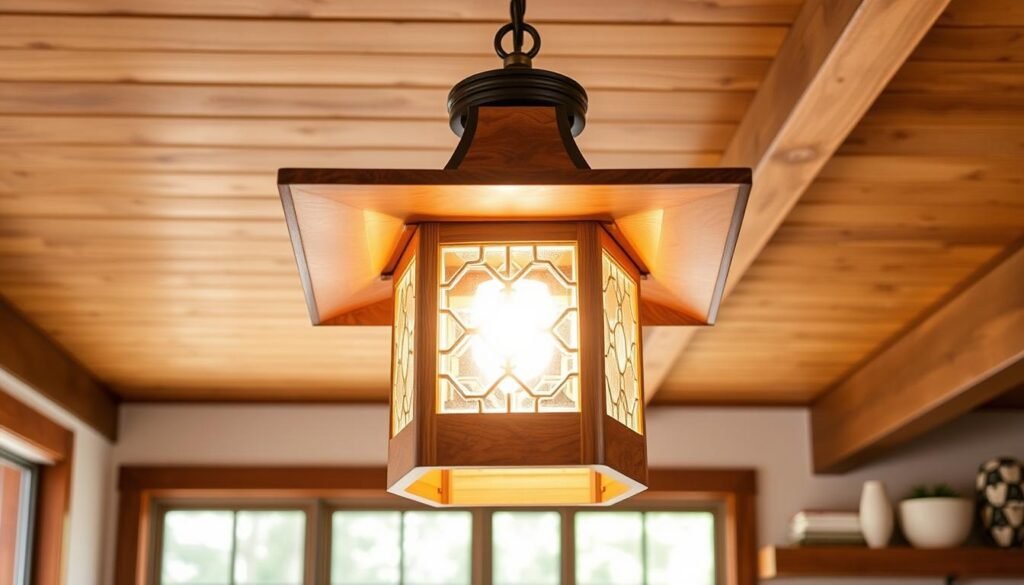 Hudson Collection Craftsman Style Pendant Light