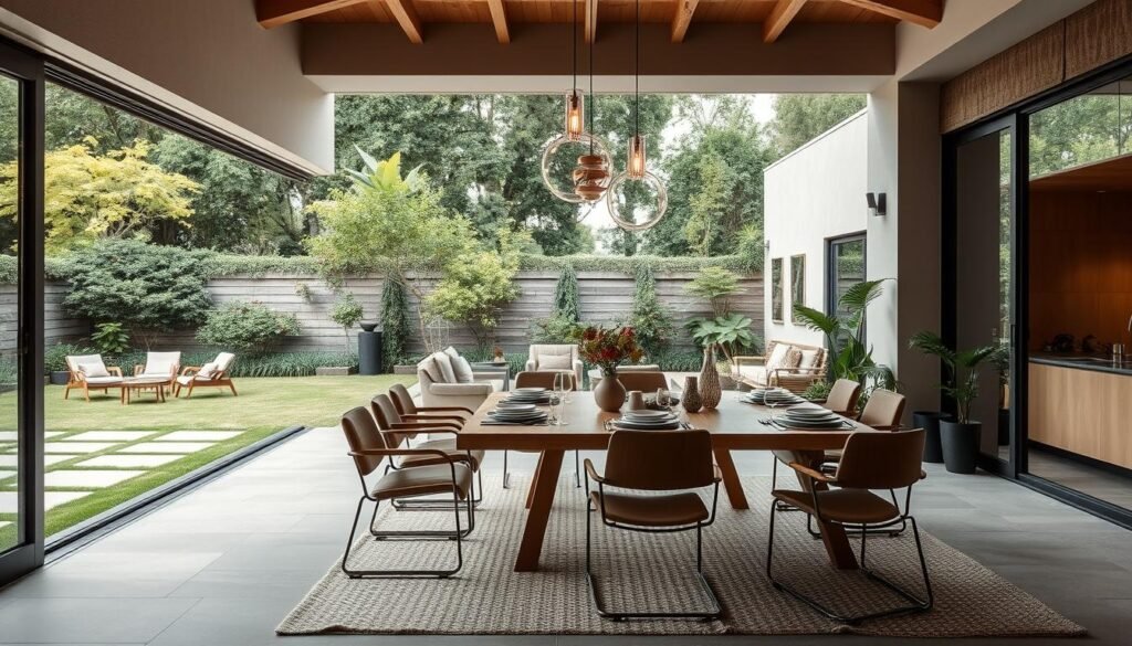 Indoor-Outdoor Dining Space Design