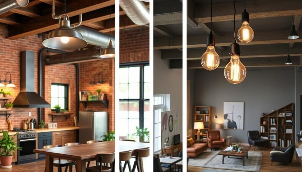 Industrial Pendant Lights in Various Room Settings