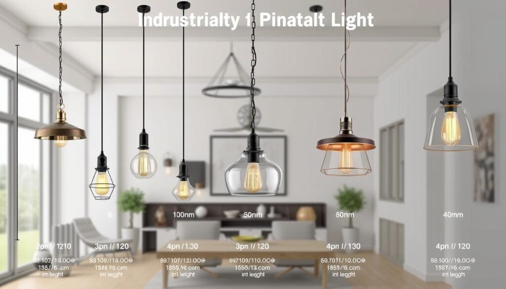 Industrial Style Pendant Lights Sizing Guide