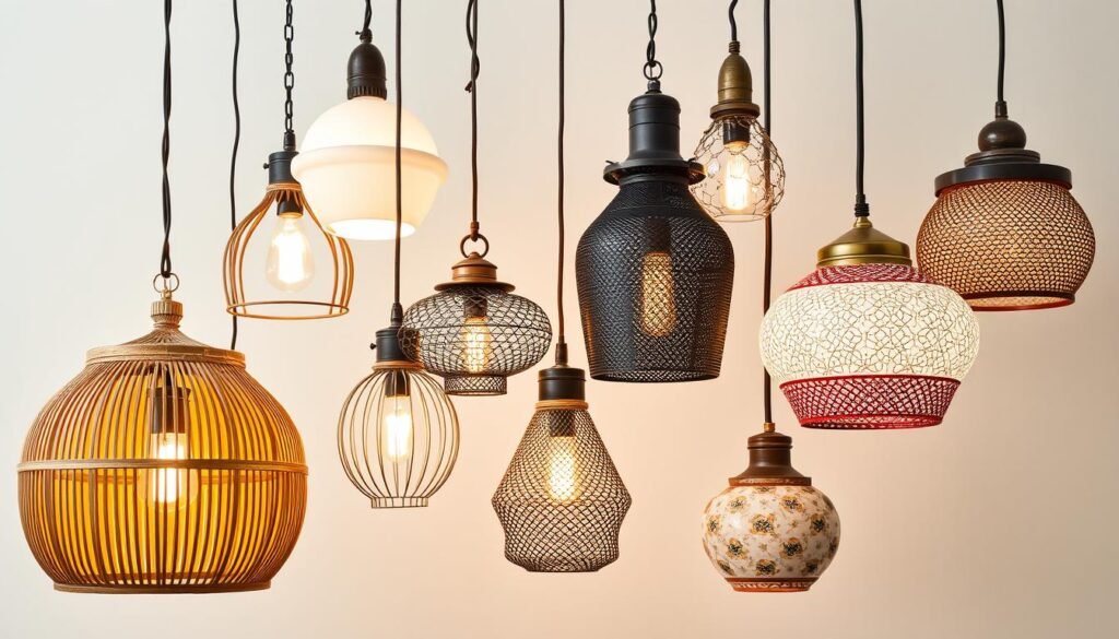 International Pendant Light Materials