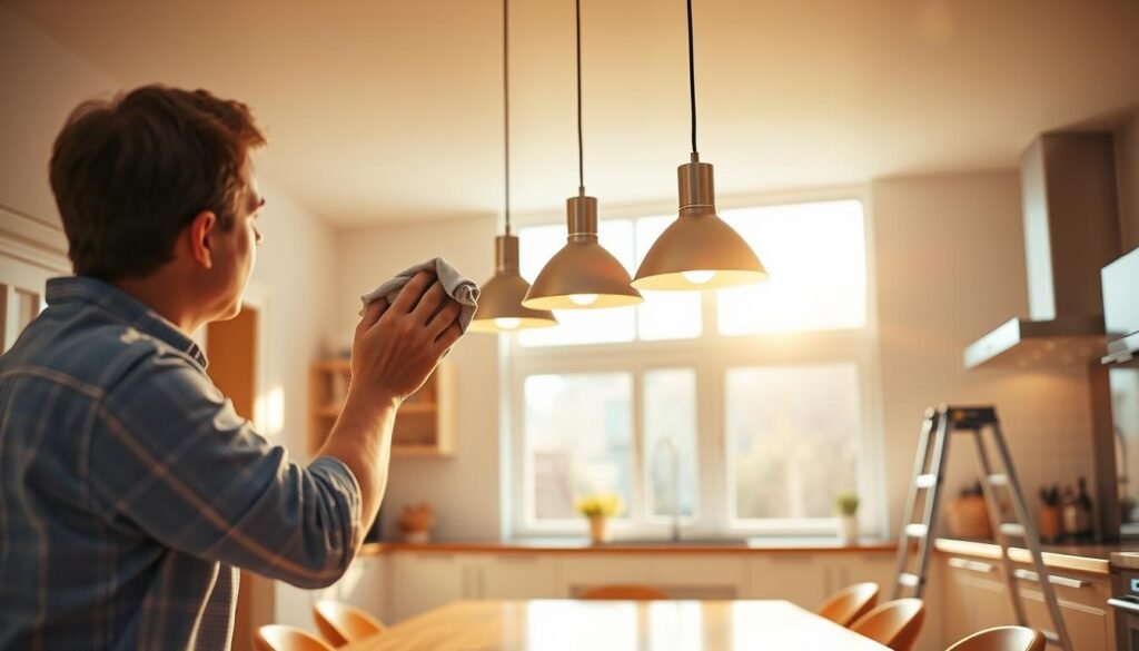 LED pendant maintenance