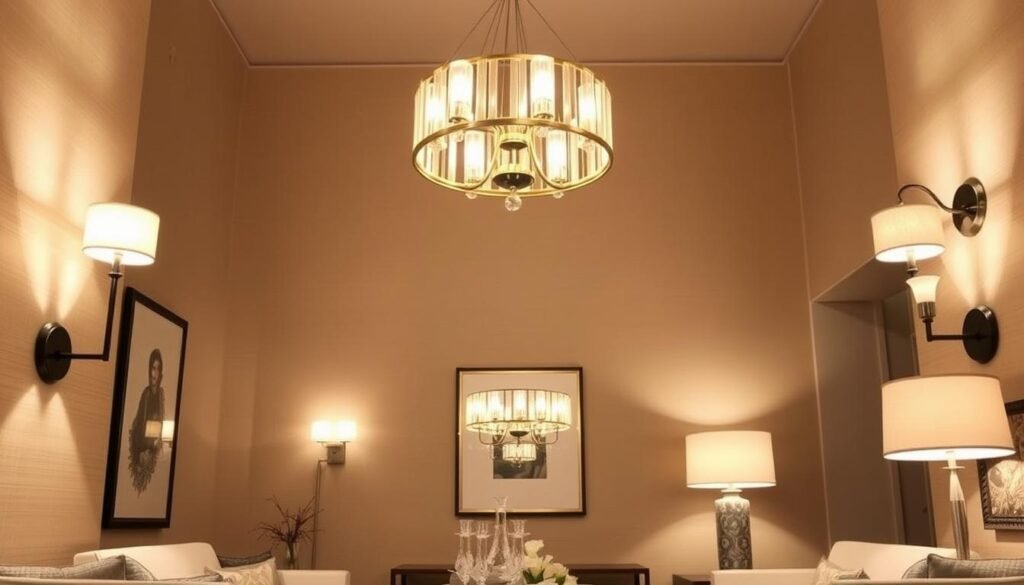 Layered Lighting Fixtures