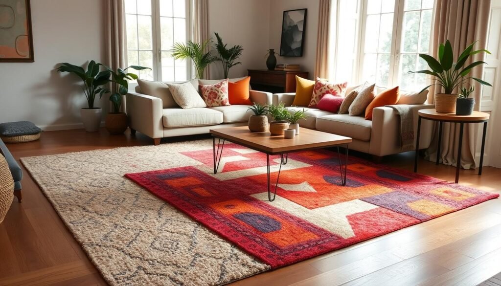 Layered Rug Placement Techniques