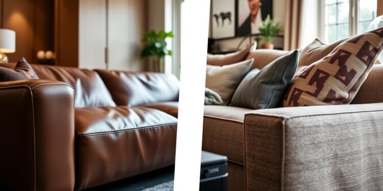 Leather vs. Fabric Sofas