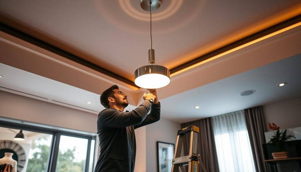 Light fixture installation