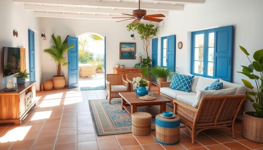 Mediterranean Color Palette Living Room