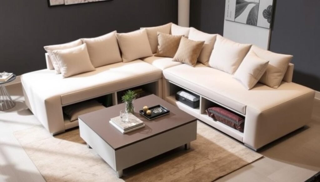 Modular Sectional Sofa with Storage