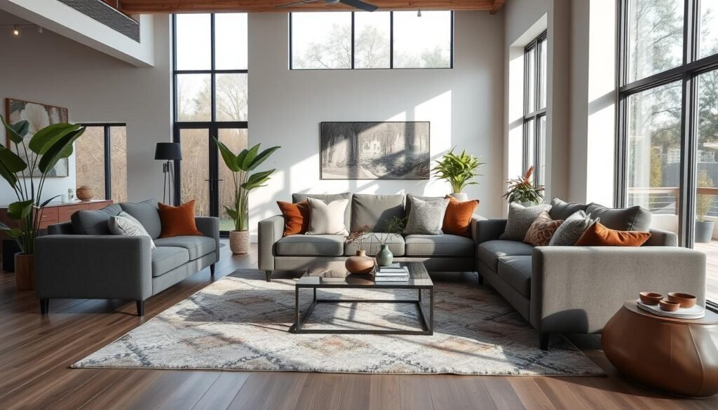 Open Concept Sectional Layout