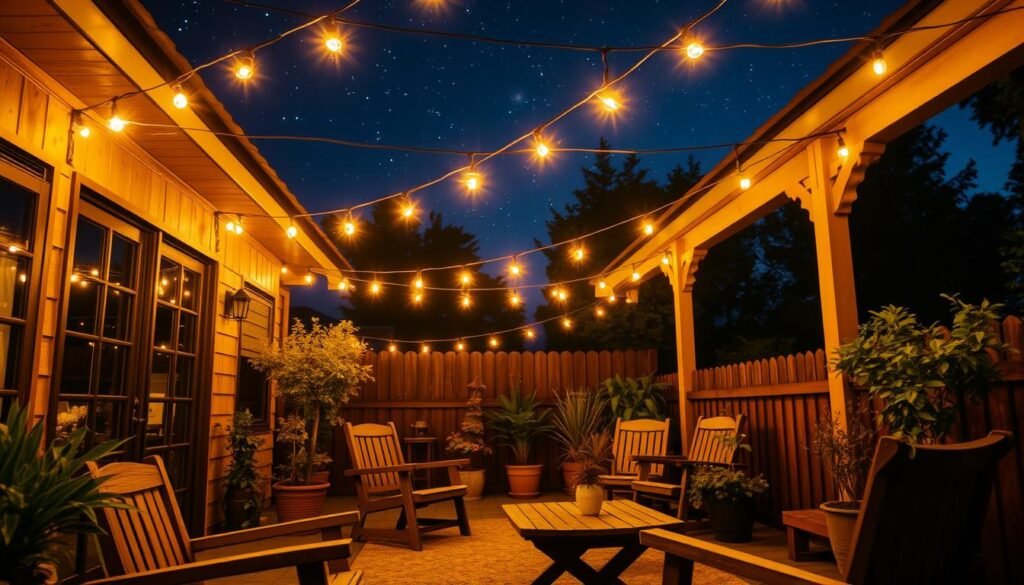 Outdoor string lights