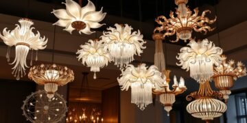 Sculptural Chandeliers