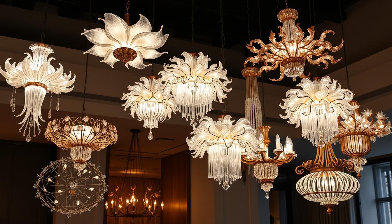 Sculptural Chandeliers