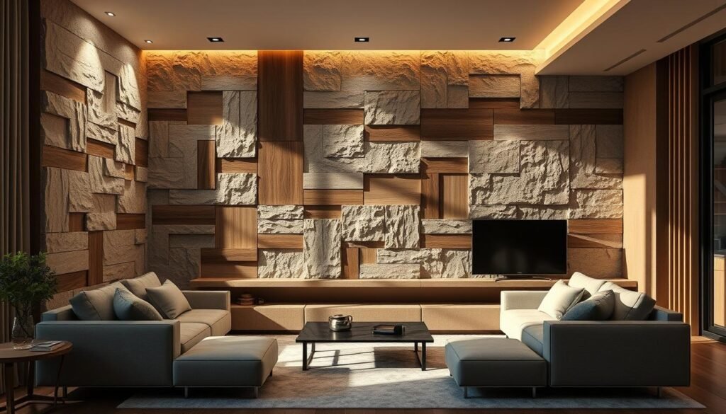 Textural wall design