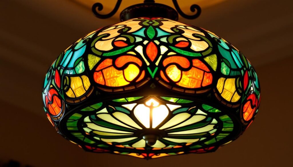 Tiffany Style Glass Pendant Light Craftsmanship