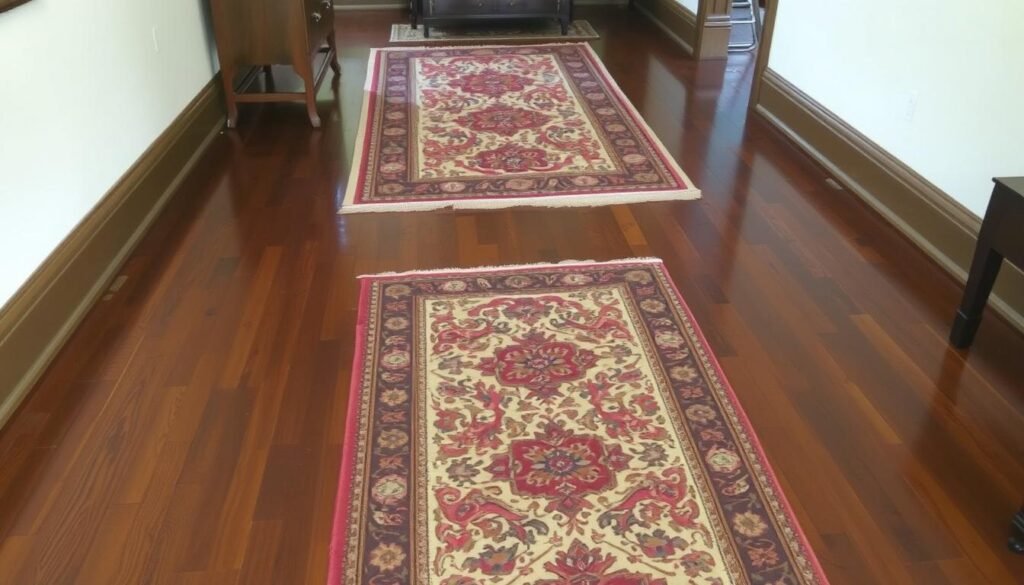 Traditional flooring options with antique rugs