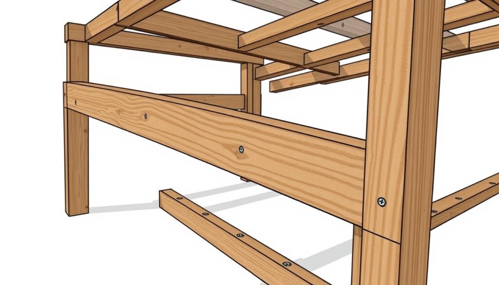 Wood frame construction for durable furniture