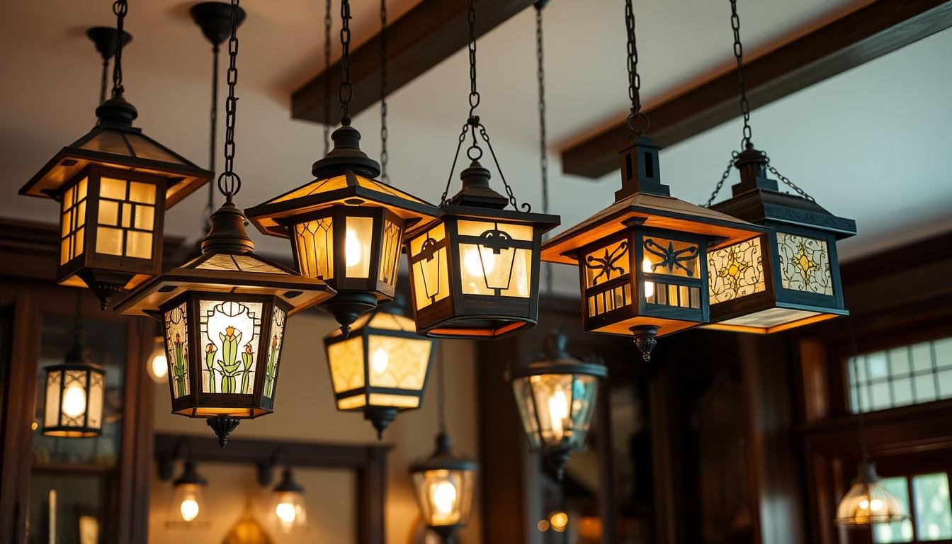 craftsman style pendant lights