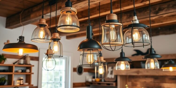 farmhouse style pendant lights