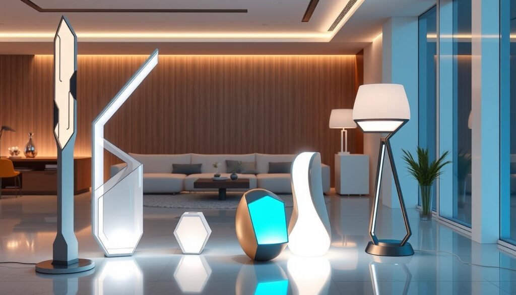 futuristic lamps