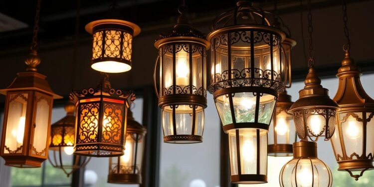 lantern style pendant lights