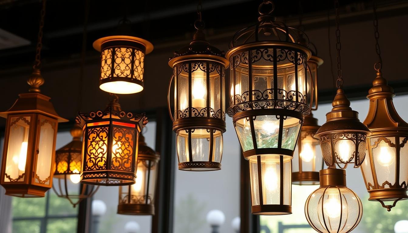 lantern style pendant lights