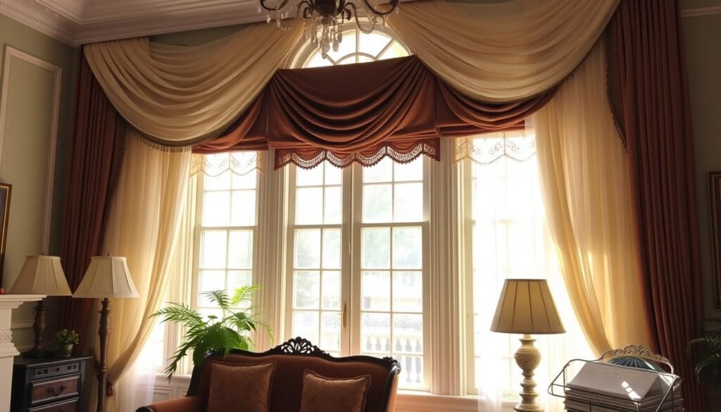 layered window treatments