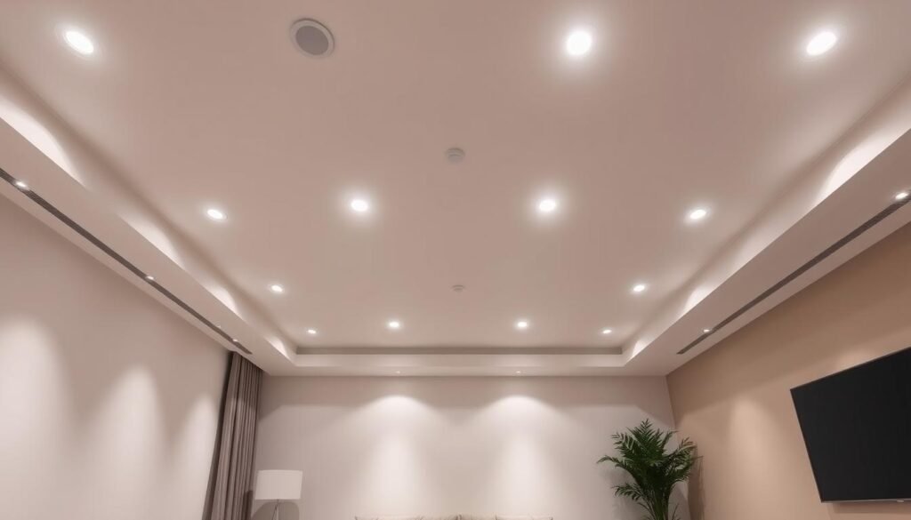 recessed lighting installation