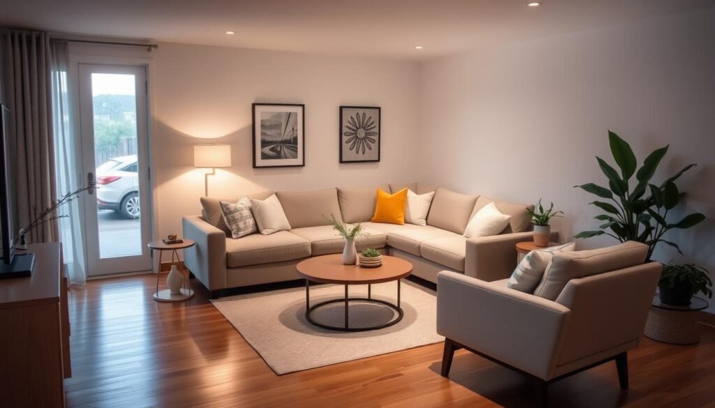 small space sectional arrangement