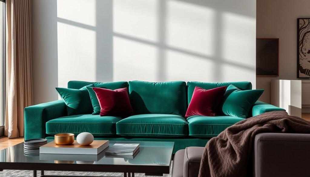 velvet upholstery