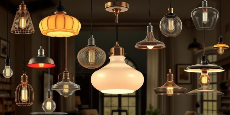 vintage style pendant lights