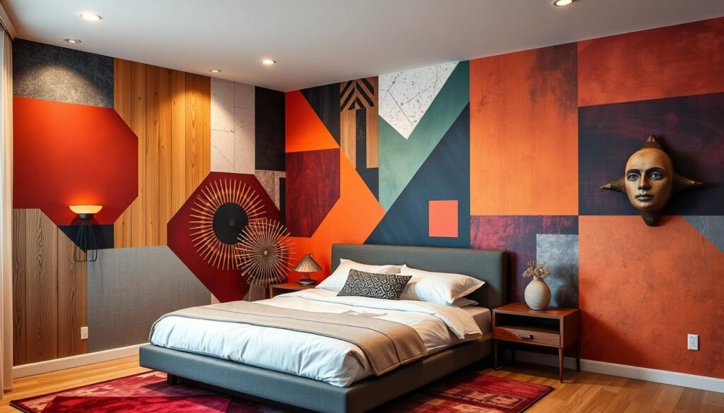 Artistic Bedroom Accent Walls