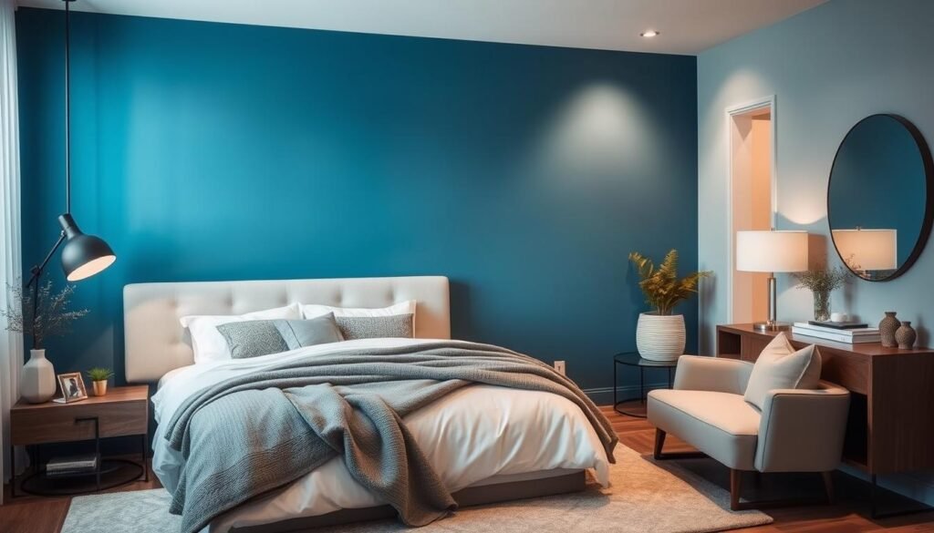 Blue Accent Wall Design