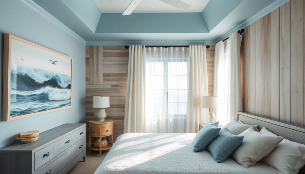 Coastal Bedroom Wall Design