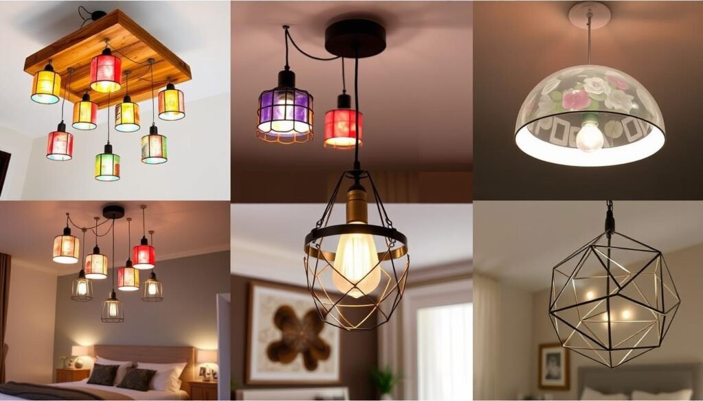 DIY Bedroom Ceiling Light Ideas