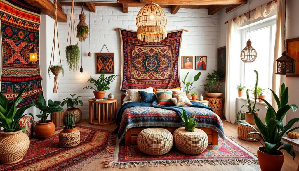 Global Boho Bedroom Decor