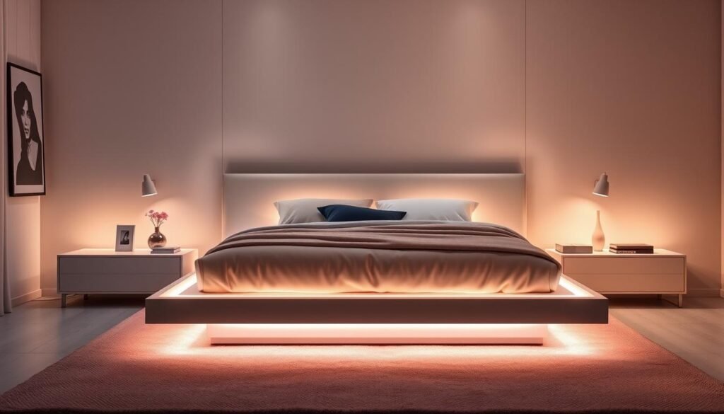 LED Bed Frame Lighting Design