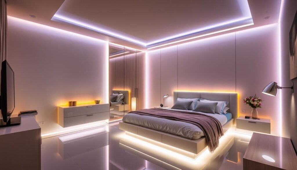 LED Strip Lighting in Bedroom