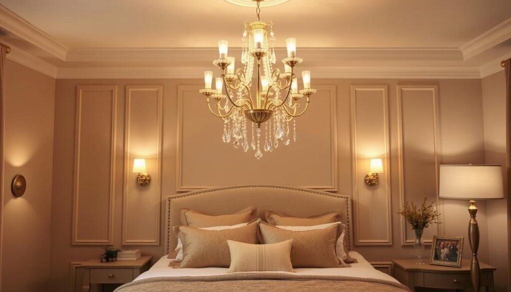 Layered Bedroom Lighting Design