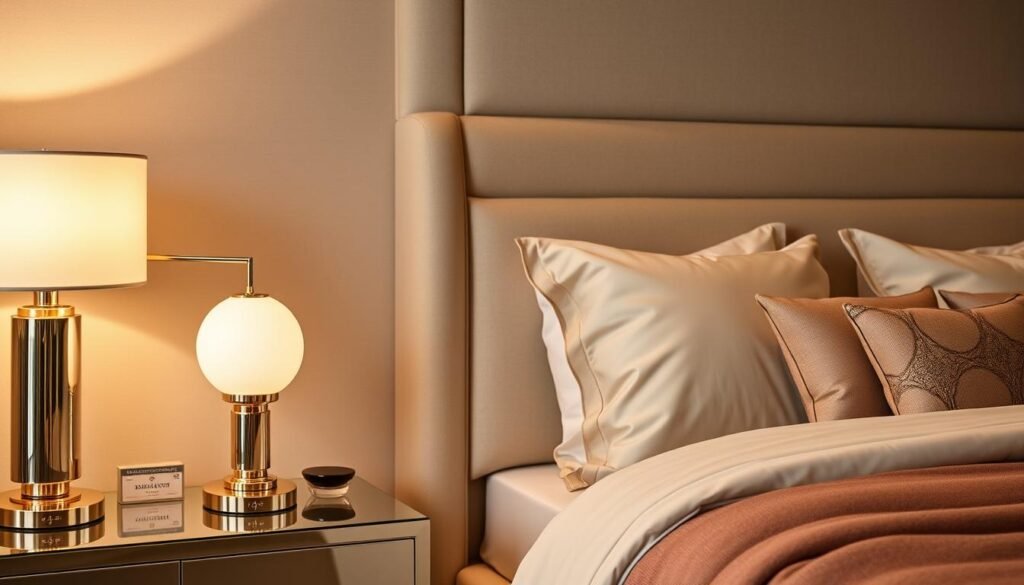 Luxury Table Lamps in Modern Bedroom