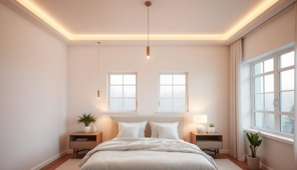 Minimalist Bedroom Lighting Design