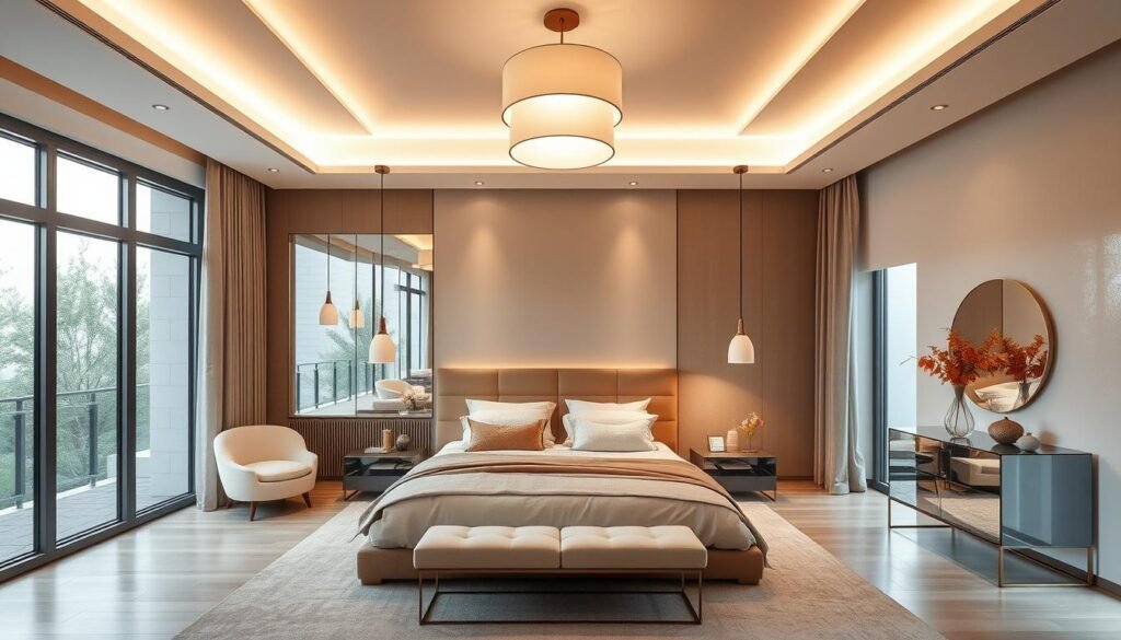 Modern Bedroom Lighting Design