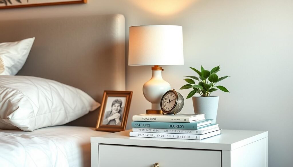 Personalized Bedside Table Decor