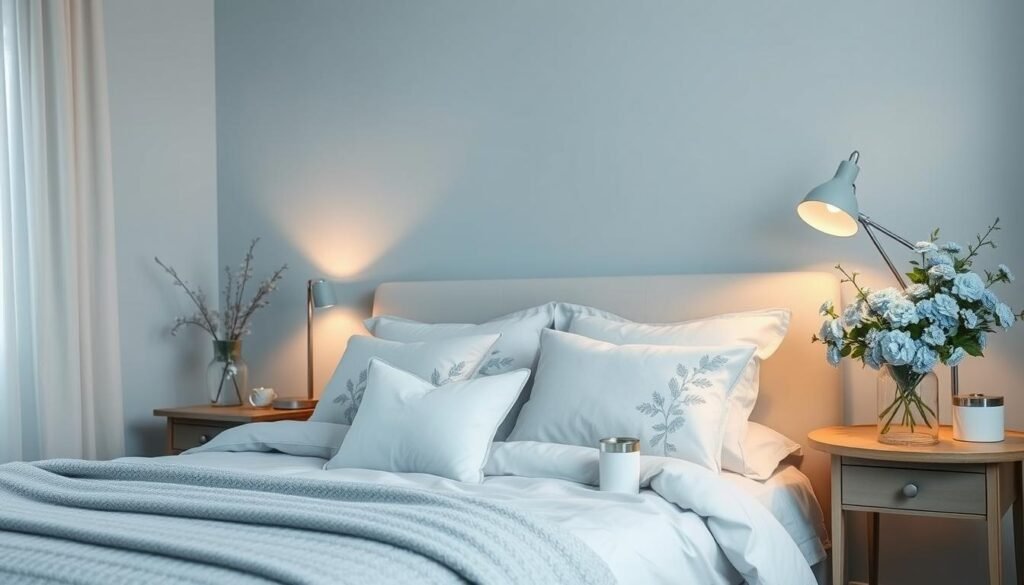 Seasonal Blue Bedroom Decor