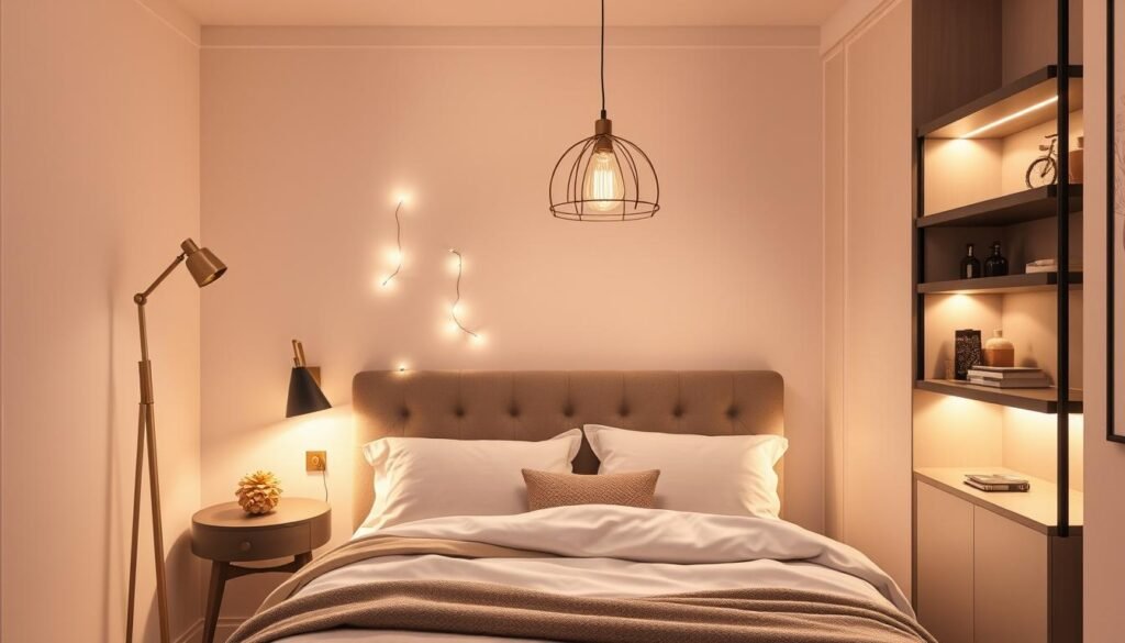 Small Bedroom Lighting Design